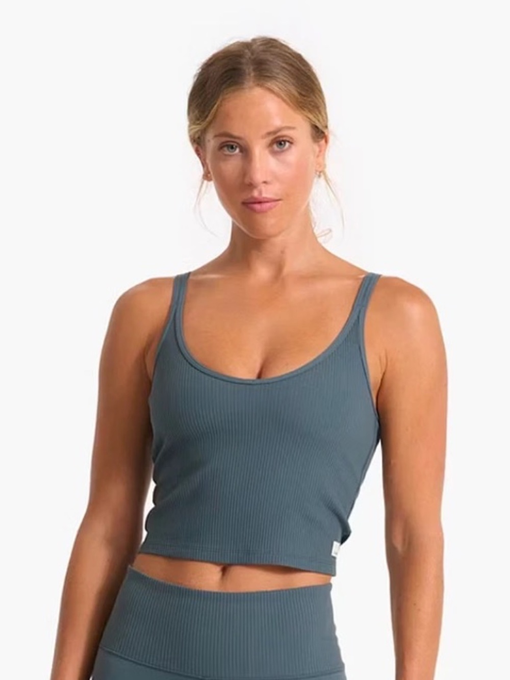 Vuori Ribbed Crop Tank size Large